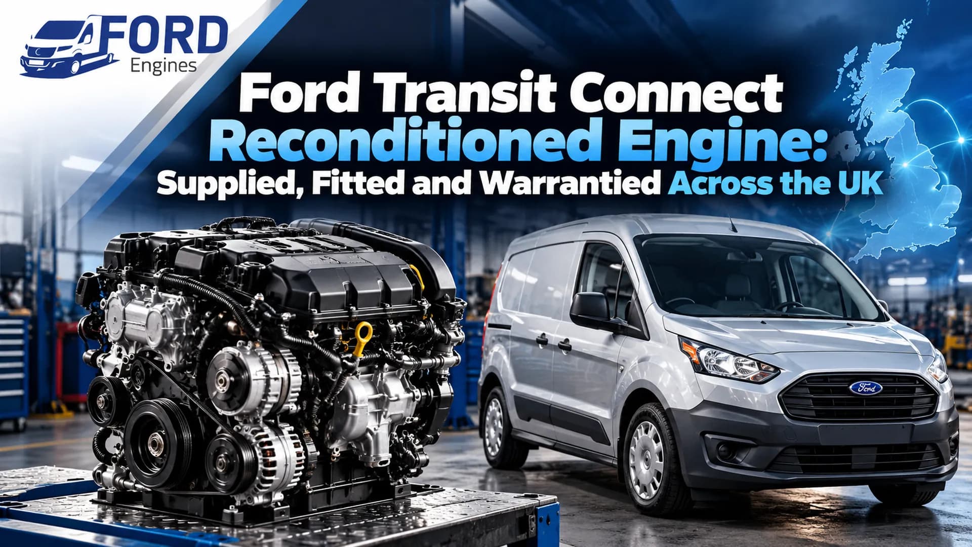 Ford Transit Connect Reconditioned Engine: Supplied, Fitted and Warrantied Across the UK